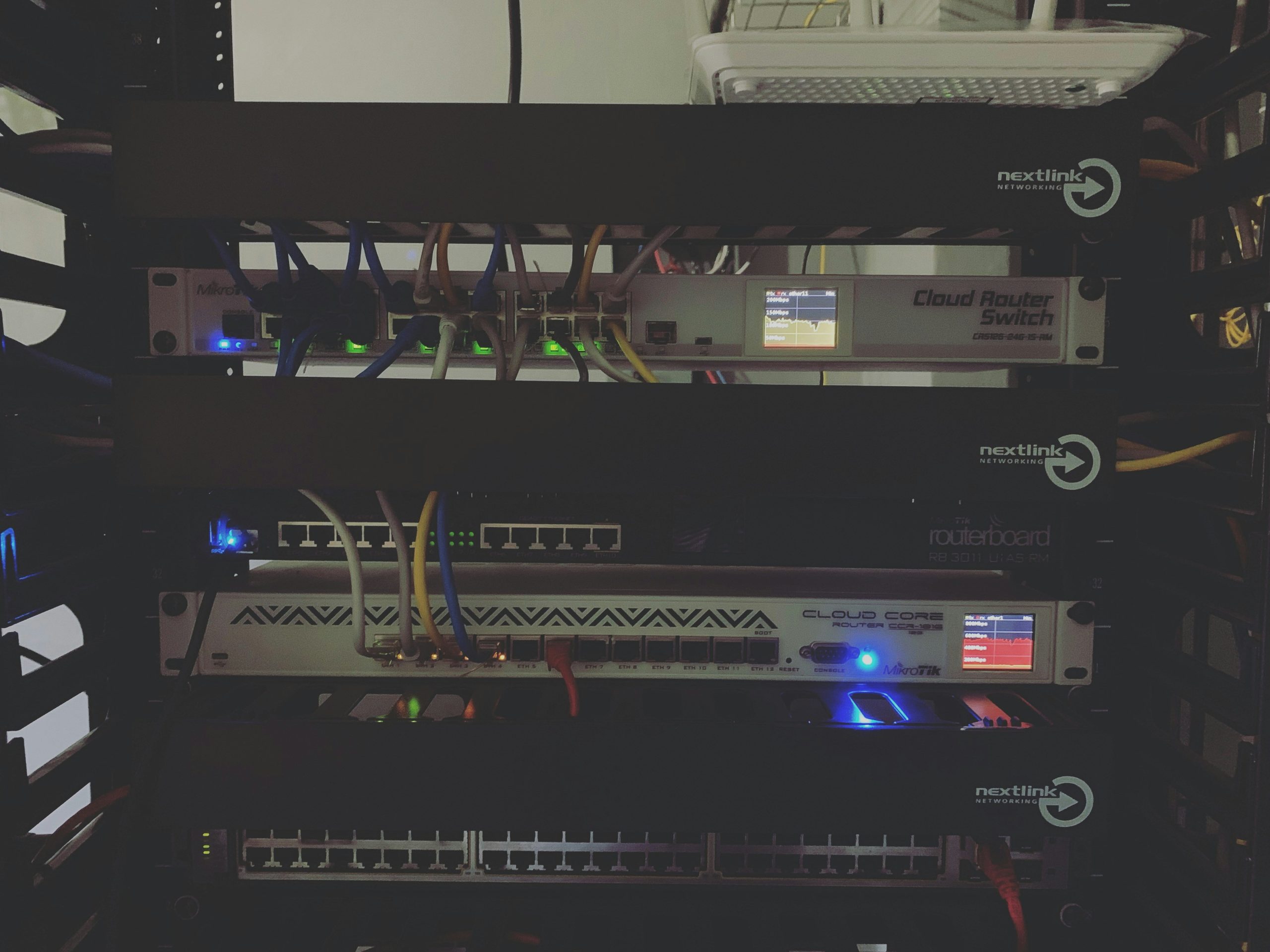 Millisecond Execution Speed Server room with blinking lights, symbolizing institutional-grade millisecond execution critical for minimizing slippage in social trading platforms.