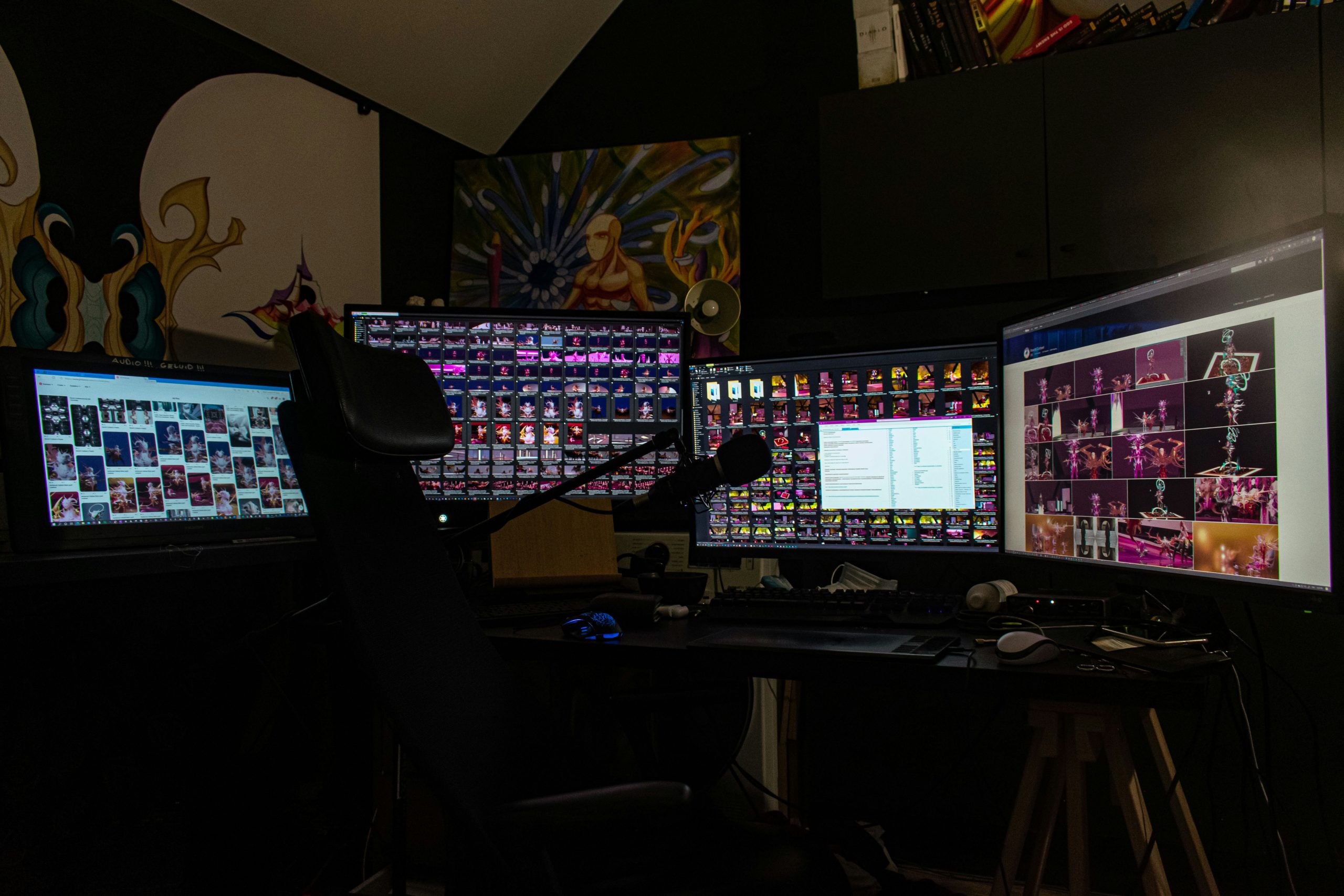 MAM Platform Features Close-up of a trader's hands working on a multi-screen setup with financial trading platforms, highlighting features of MAM broker platforms.